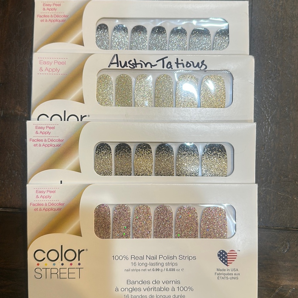 Color Street Glitter Lot of 4 Sets